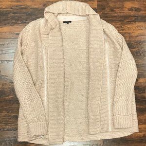 RW&CO Cream sweater with Metallic Threads